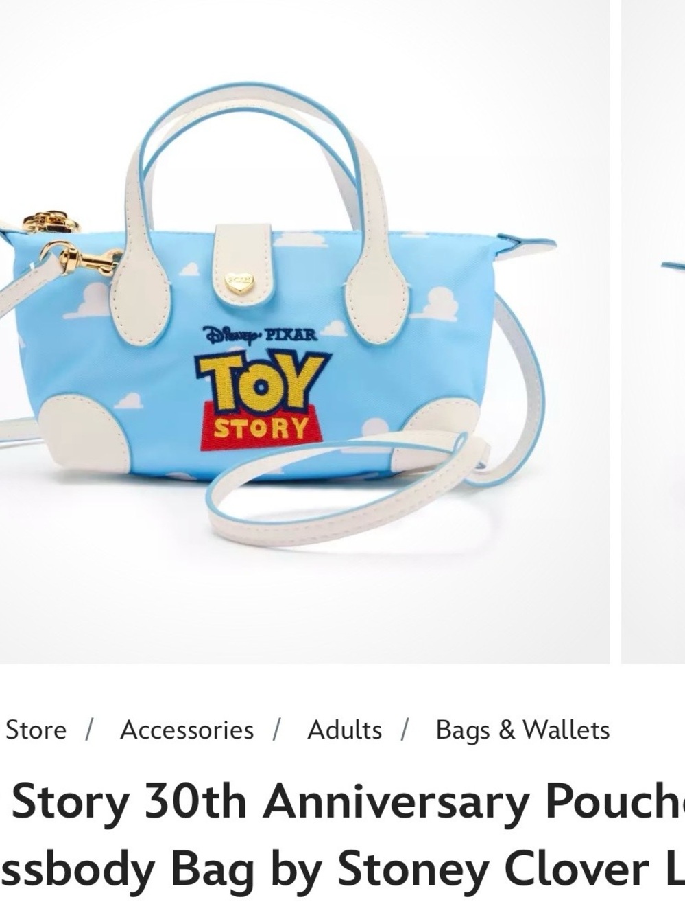 Toy Story 30th Anniversary Pouchette Crossbody Bag By Stoney Clover Lane
